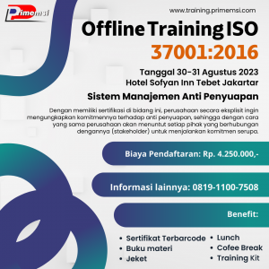 Training ISO 370012016
