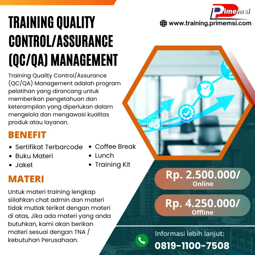Training Quality Control/Assurance (QC/QA) Management